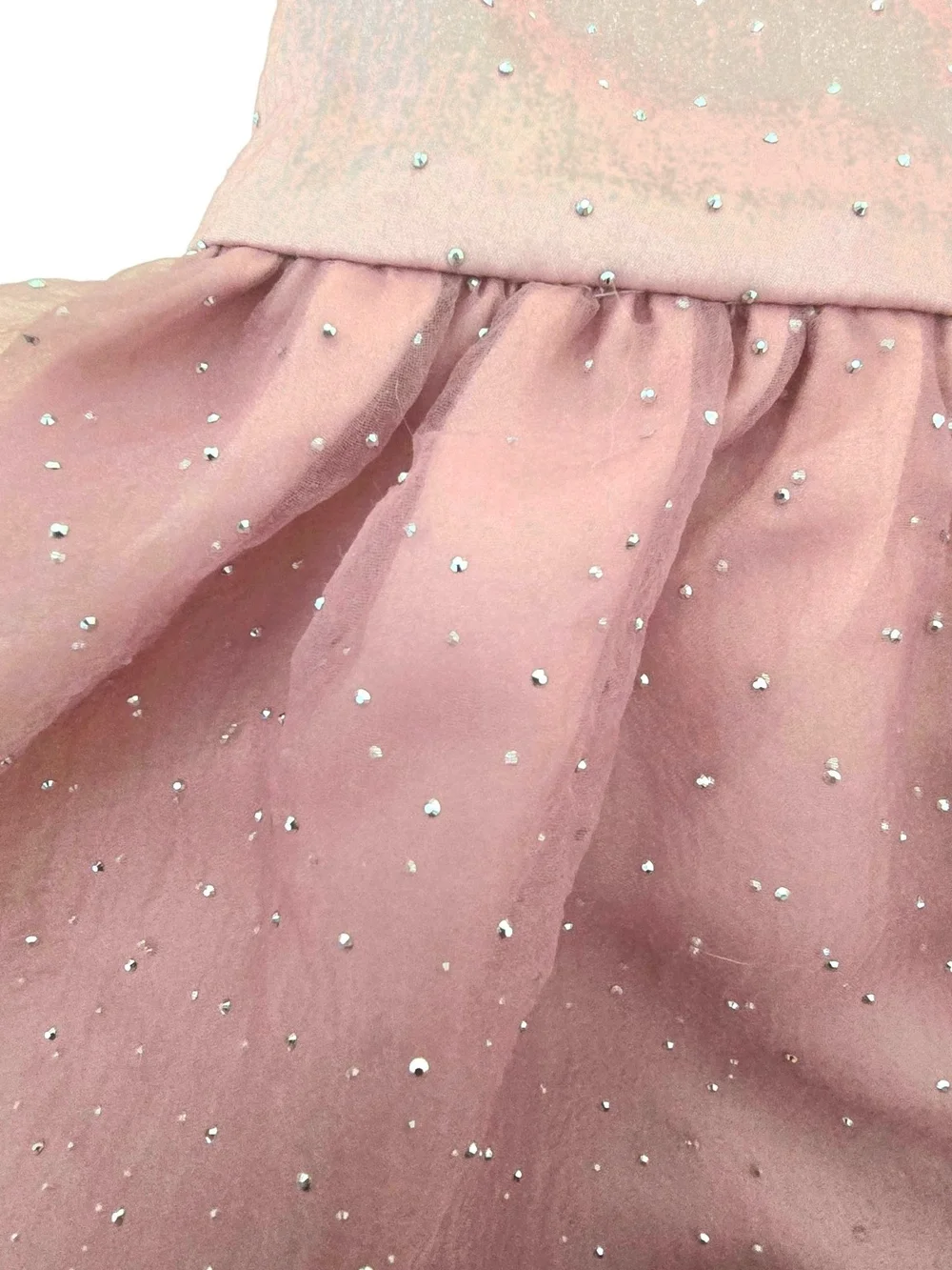 Rare Editions dusty pink sparkle party dress girls 2T